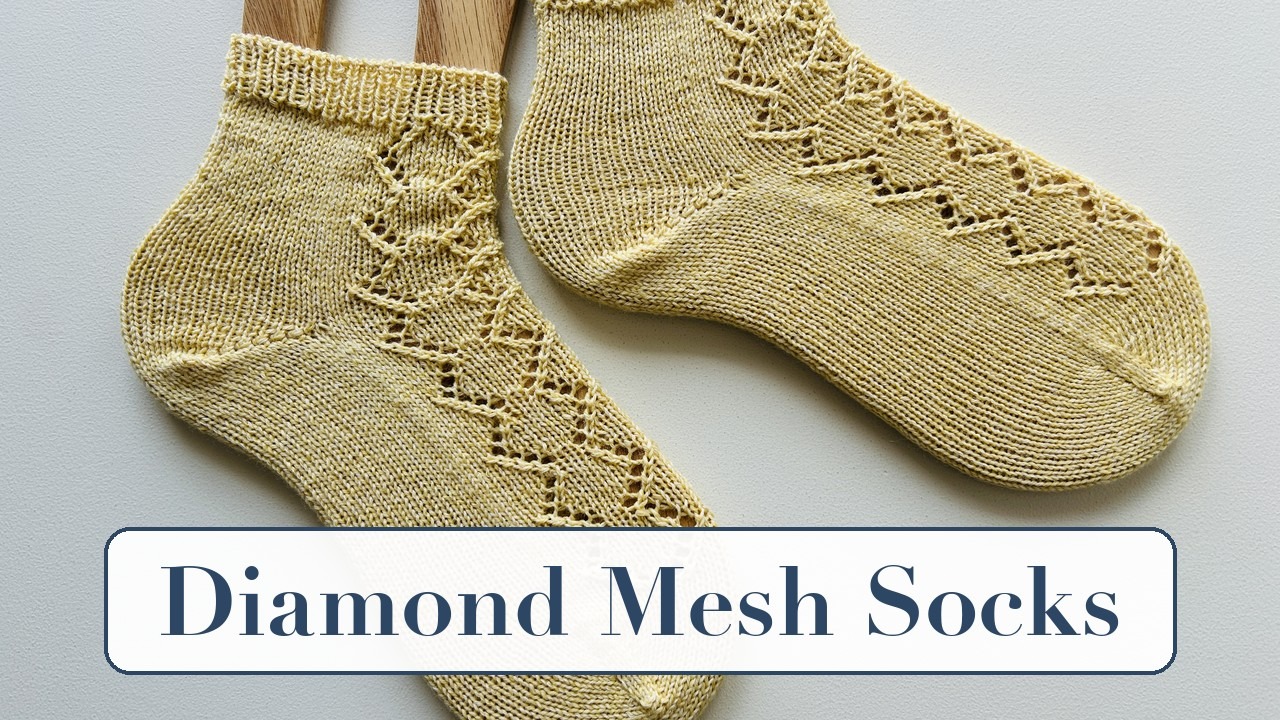 Diamond Mesh Socks ひし形レースの春夏ソックス